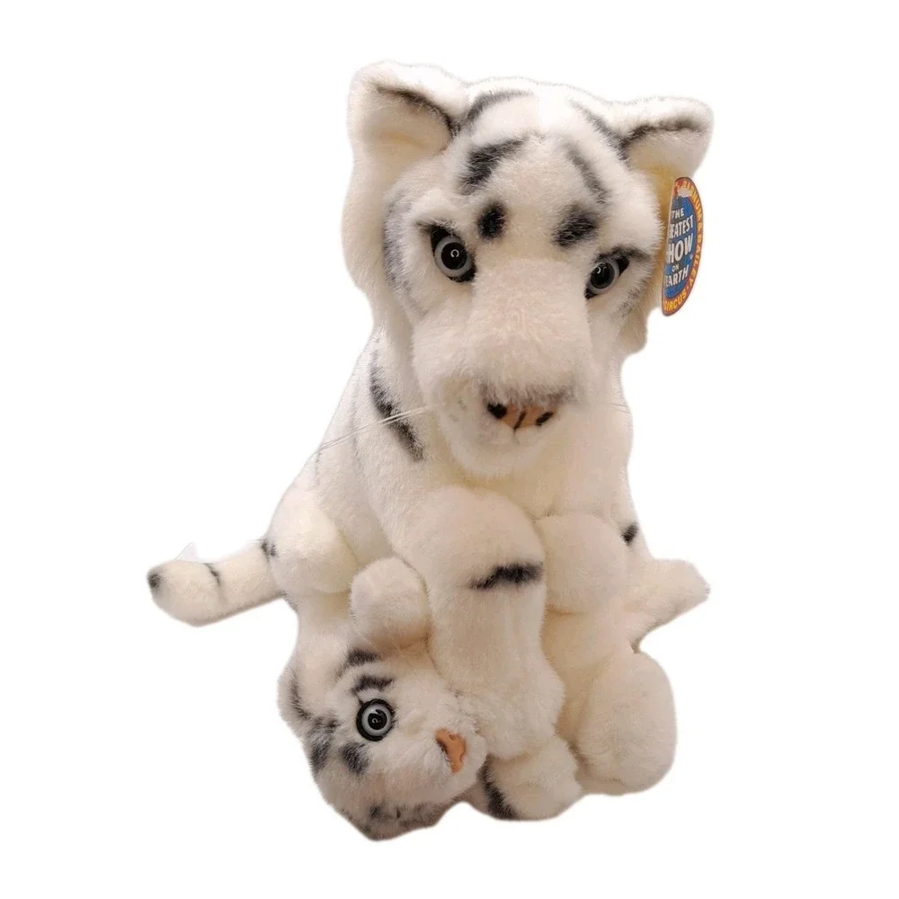 Ringling Brothers Bros Barnum & Bailey Circus Plush White Tiger w/Cub 13